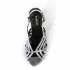 Sandales argent soirée été femme Gina– chaussures glamour EGERIAS