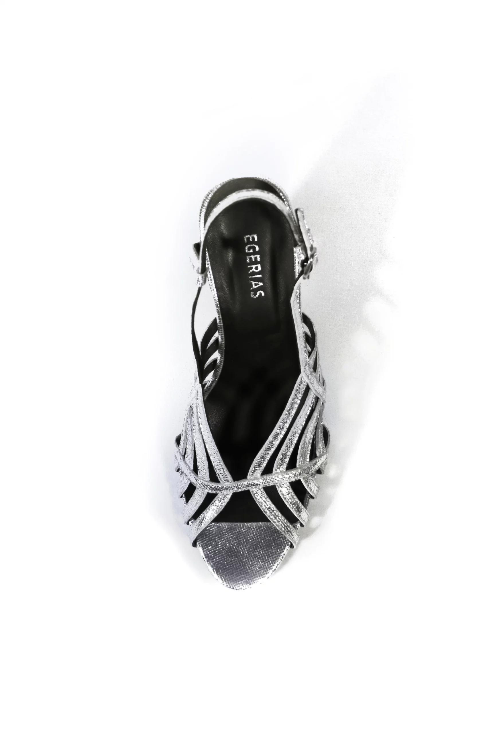Sandales argent soirée été femme Gina– chaussures glamour EGERIAS