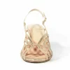 Sandales gold soirée été femme Gina– chaussures glamour EGERIAS
